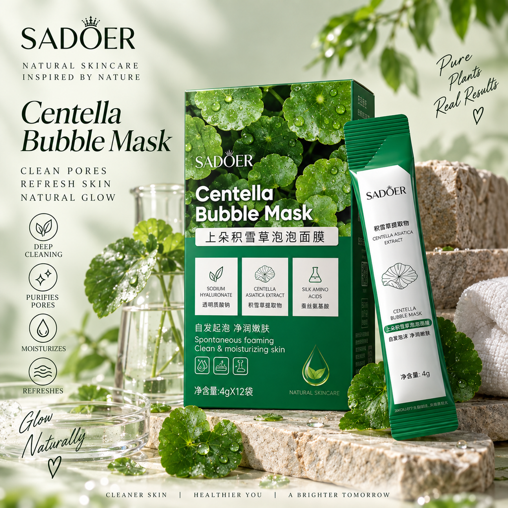🌿 Centella Bubble Mask — ცენტელას გამწმენდი ბუშტუკოვანი ნიღაბი