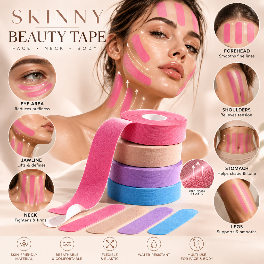Beauty Tape — სახისა და სხეულის ელასტიკური ტეიპი