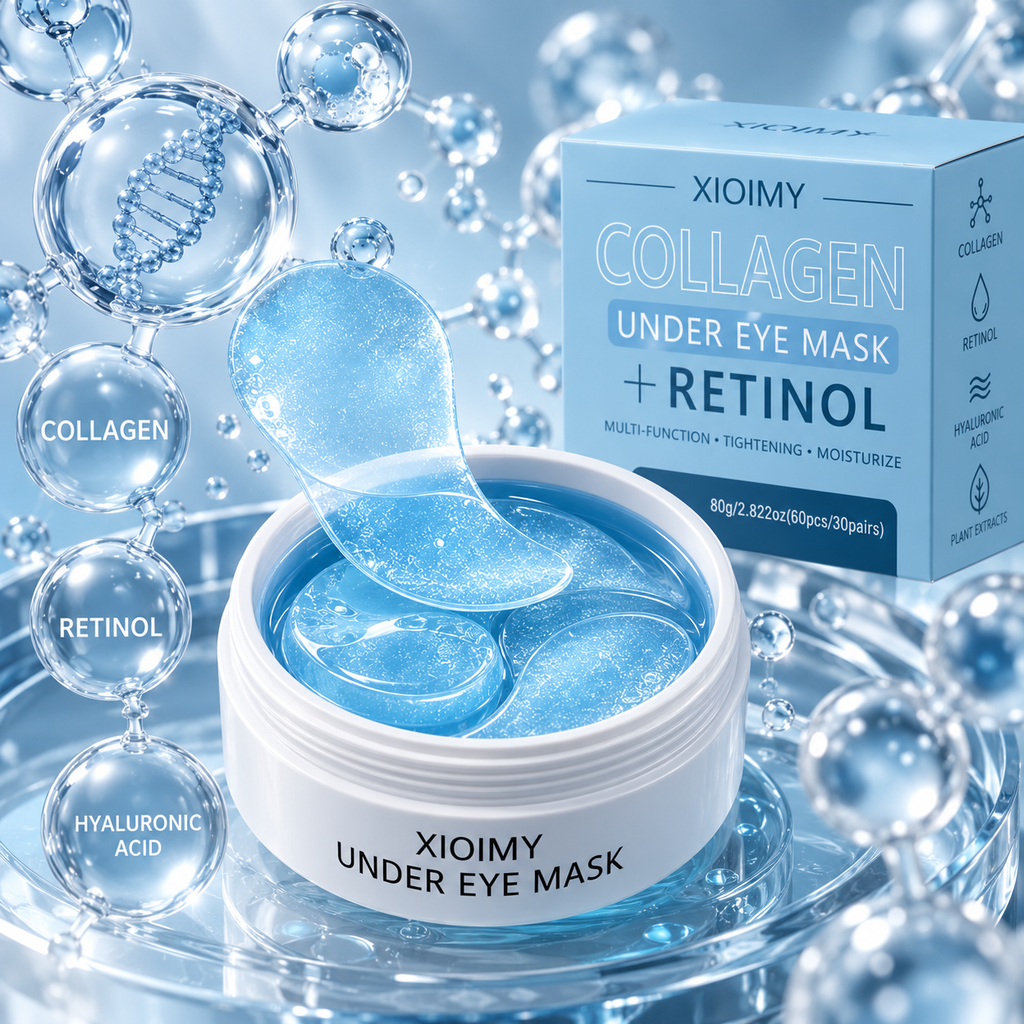 ✨ XIOIMY Collagen Under Eye Mask + Retinol — თვალის პაჩები