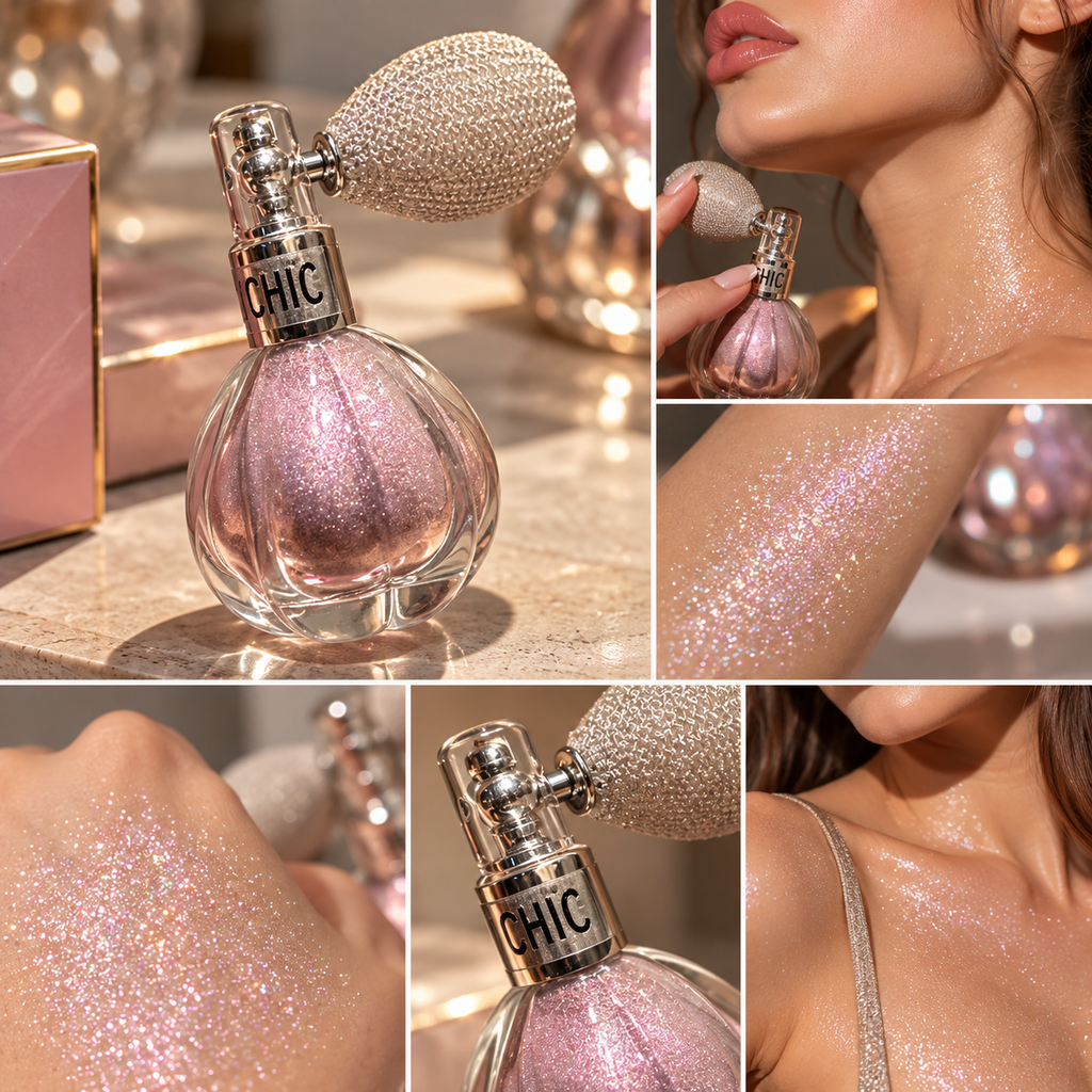 ✨ FANTYCHIC ბზინვარების სპრეი — Highlighter Powder Spray